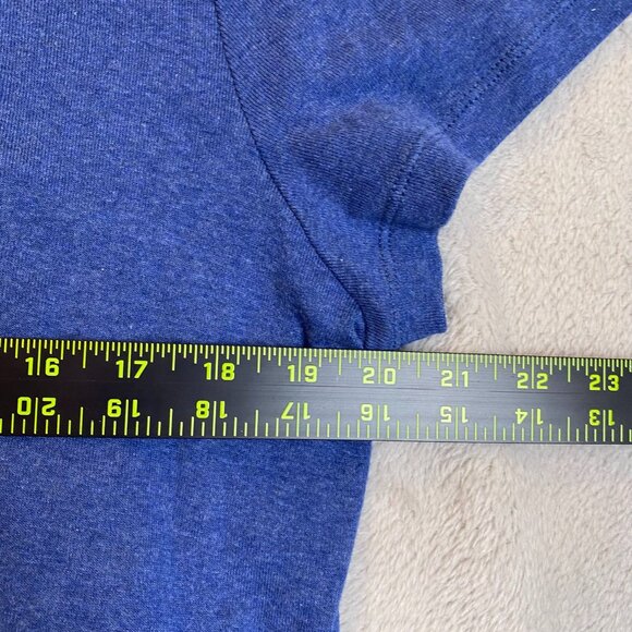 Karen Scott Women's Top XL Blue Short-Sleeve Cotton With Button Detail Hem - Picture 5 of 11